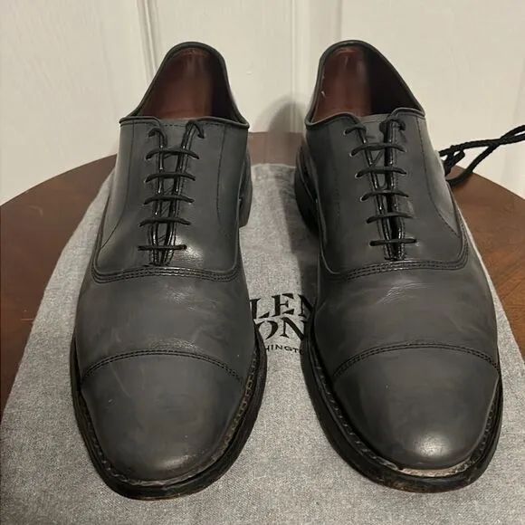 🔥🔥 ALLEN EDMONDS Park Avenue Oxford Derby Handcrafted Leather Shoes 10.5A -EUC
