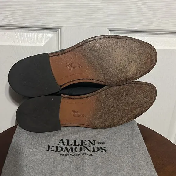 🔥🔥 ALLEN EDMONDS Park Avenue Oxford Derby Handcrafted Leather Shoes 10.5A -EUC