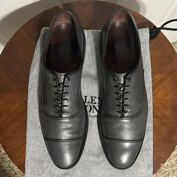 🔥🔥 ALLEN EDMONDS Park Avenue Oxford Derby Handcrafted Leather Shoes 10.5A -EUC