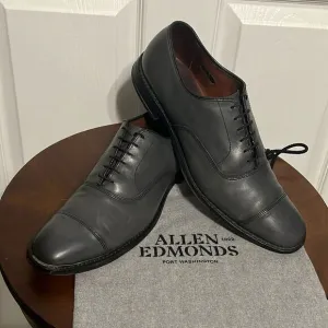 🔥🔥 ALLEN EDMONDS Park Avenue Oxford Derby Handcrafted Leather Shoes 10.5A -EUC