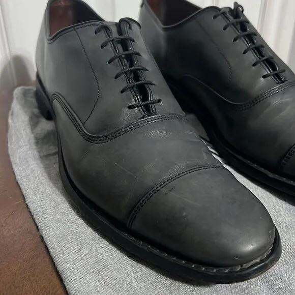 🔥🔥 ALLEN EDMONDS Park Avenue Oxford Derby Handcrafted Leather Shoes 10.5A -EUC