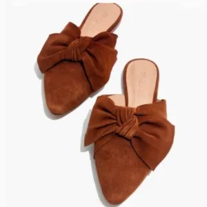 • Madewell • Women’s Remi Slip On Mules  Rust BrownSize 5.5 Leather