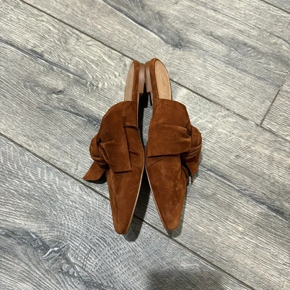 • Madewell • Women’s Remi Slip On Mules  Rust BrownSize 5.5 Leather