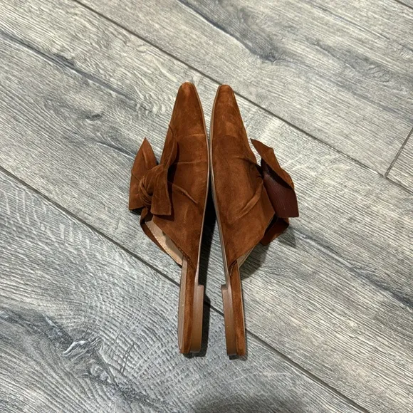 • Madewell • Women’s Remi Slip On Mules  Rust BrownSize 5.5 Leather