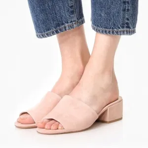 🌸 Vince | Suede Light Pink Mules size 9