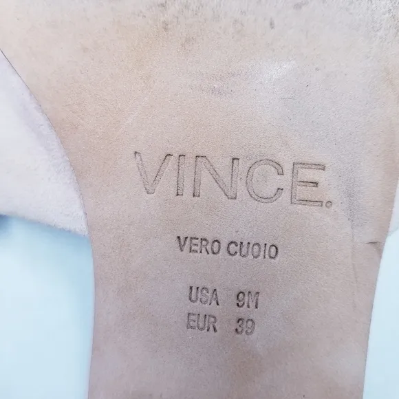 🌸 Vince | Suede Light Pink Mules size 9