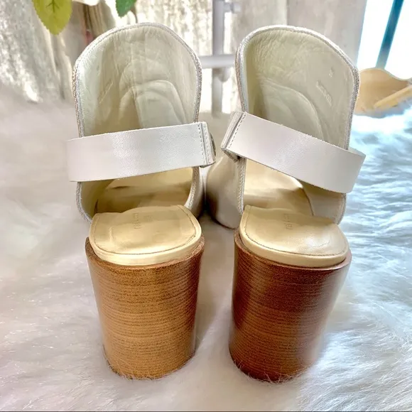 15) RAG &amp; BONE LEIGH NATURAL OPEN TOE SANDALS SIZE 9