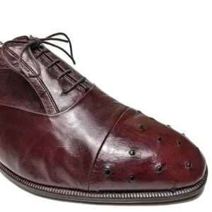 $1700 Moreschi Luxury Genuine Ostrich Skin  Oxfords Sz 11.5