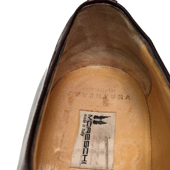 $1700 Moreschi Luxury Genuine Ostrich Skin  Oxfords Sz 11.5