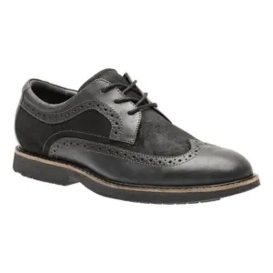 Abeo Ecco Black Leather and Suede Round Toe Oxfords Size 10.5N.  B81