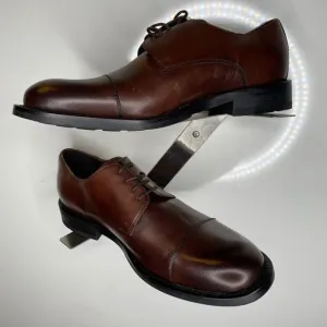 ABEO NEW 8 M N/NEUTRAL KENNETH COLE CLIFF BROWN CAP TOE MENS SHOES OXFORD