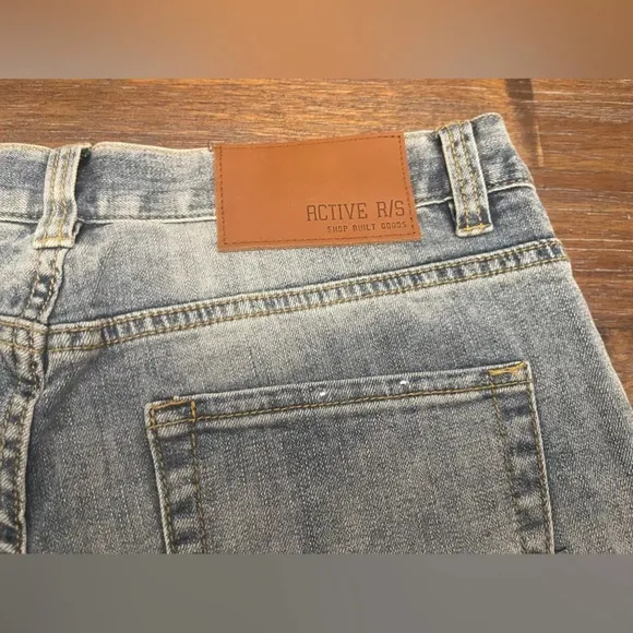 Active R/S super slim straight leg mens jeans size 34