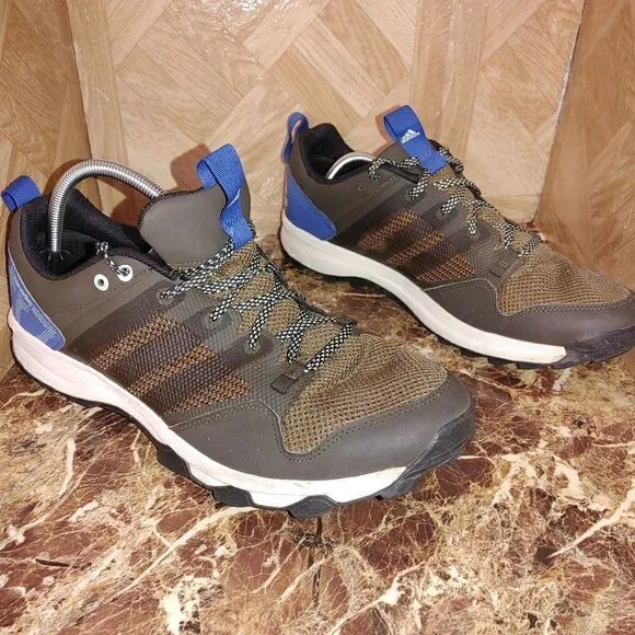Adidas men's Kanadia TR7 trail running shoe sneaker brown size 12. 038
