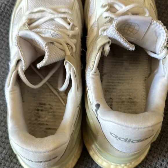 Adidas Nebzed Super Boost GX3139 Off White Running Shoes Size 10.5