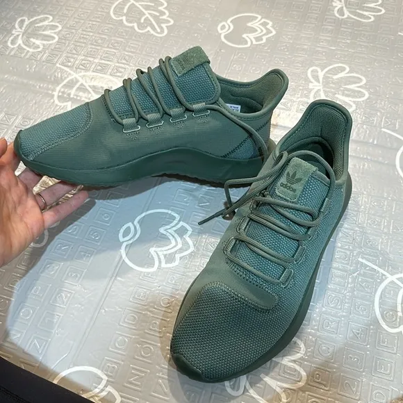 ADIDAS ORTHOLITE tubular  athletic sneaker shoes Green army color size 7 mens