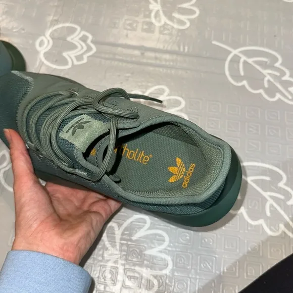 ADIDAS ORTHOLITE tubular  athletic sneaker shoes Green army color size 7 mens