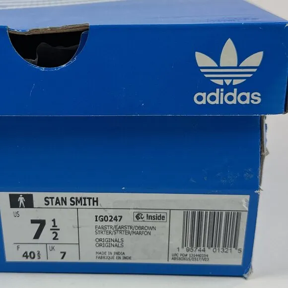 Adidas Stan Smith Mens Cordura Earth Strata Brown Low Top Sneakers IG0247