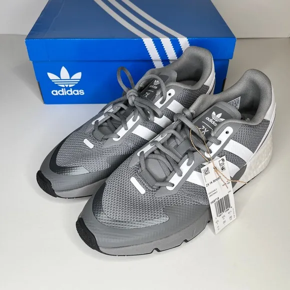 Adidas ZX1K Boost Gray Sneaker Athletic Shoes New 11