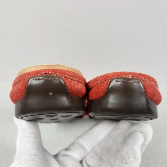 AGL Attilio Giusti Leombruni Size 40.5 Red Mules Suede