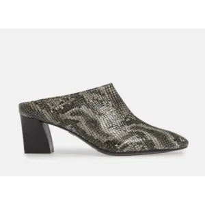 AGL POINTY TOE MULES GRISU SNAKE PRINT LEATHER  SLIP ON Sz US 8 / EU 38