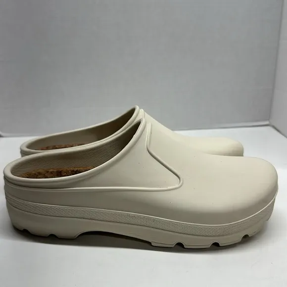 Aime Leon Dore ALD Garden Mules Clogs Slip On Rubber Shoes White Men's Size 9.5