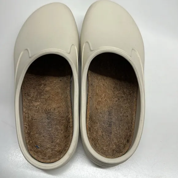 Aime Leon Dore ALD Garden Mules Clogs Slip On Rubber Shoes White Men's Size 9.5