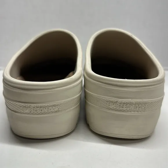 Aime Leon Dore ALD Garden Mules Clogs Slip On Rubber Shoes White Men's Size 9.5