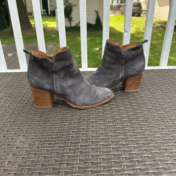 Alberto Fermani, Leather Ankle Boots, Gray, Size EU 41 or US 10 Women's shoes