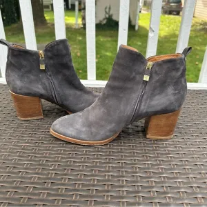 Alberto Fermani, Leather Ankle Boots, Gray, Size EU 41 or US 10 Women's shoes