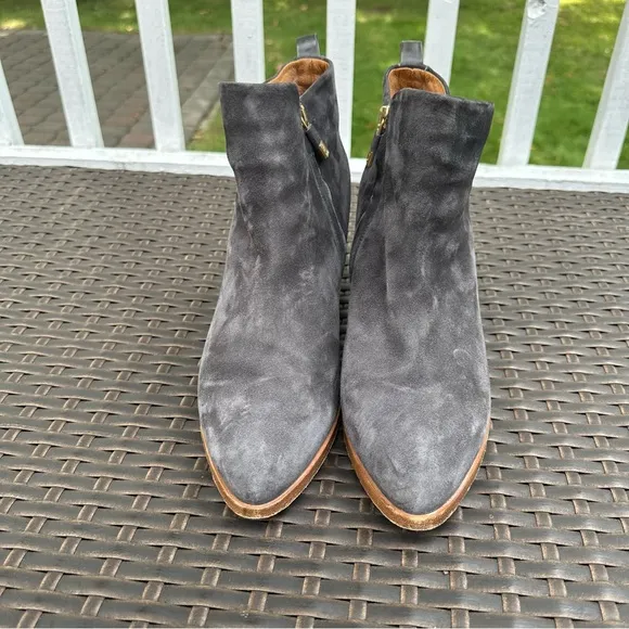 Alberto Fermani, Leather Ankle Boots, Gray, Size EU 41 or US 10 Women's shoes