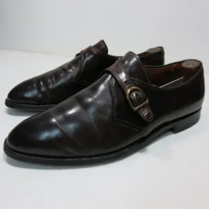 Alden Men's 954 Monk Strap Dress Oxfords Color 8 Shell Cordovan Men's 11.5 B/D