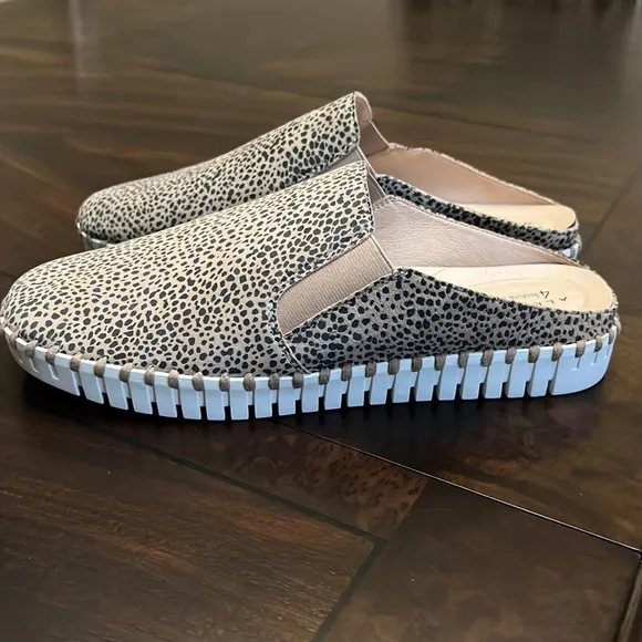 Alex MarieMaysette Cheetah Print Suede Mules