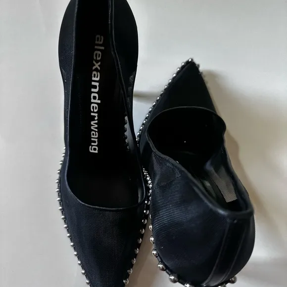 Alexander Wang Black Heels with Edgy Studded Details