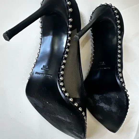Alexander Wang Black Heels with Edgy Studded Details
