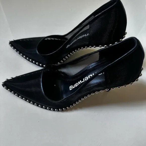 Alexander Wang Black Heels with Edgy Studded Details