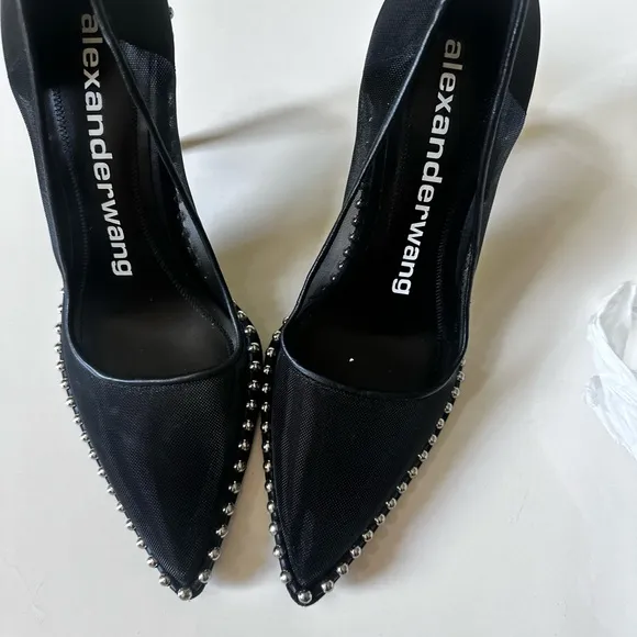 Alexander Wang Black Heels with Edgy Studded Details