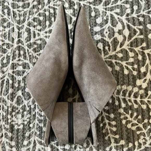 Alexander Wang Ella Grey suede pointed toe mules