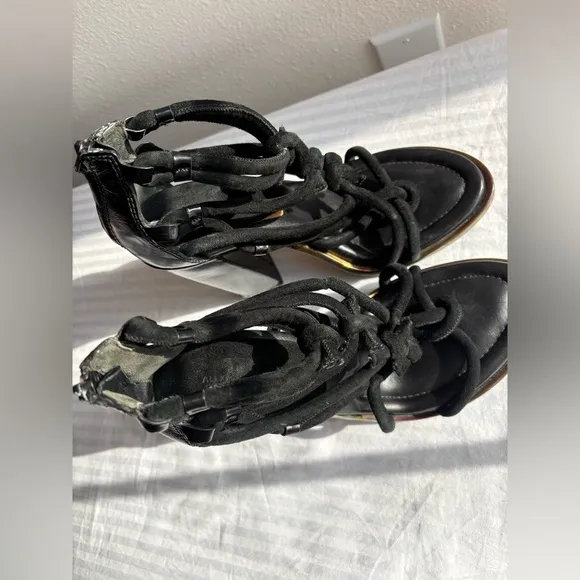 Alexander Wang Tempest Knotted Sandal, Black Size 38