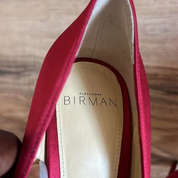 Alexandre Birman Burgundy Pointed Toe Heels Size 36