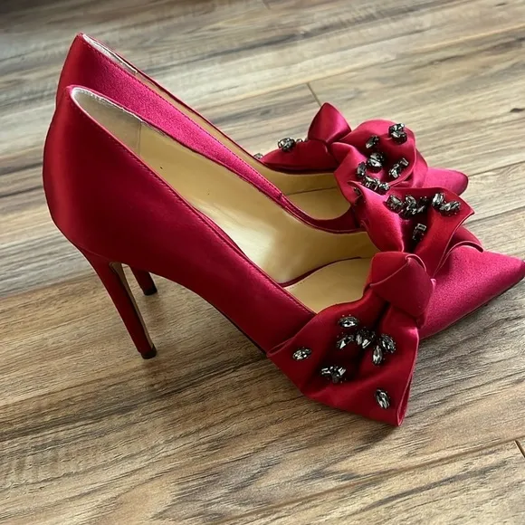 Alexandre Birman Burgundy Pointed Toe Heels Size 36