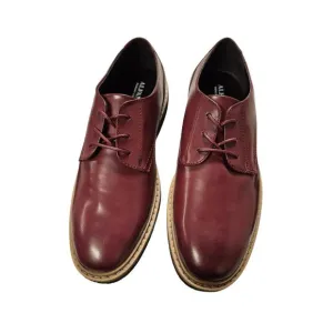 Alfani Men Plain Toe Oxfords Lincoln Size US 9M Wine Red Faux Leather
