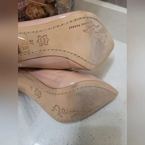 Alice   Olivia Dina Heels 37 Patent Pink