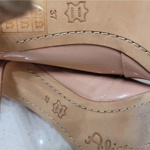Alice   Olivia Dina Heels 37 Patent Pink