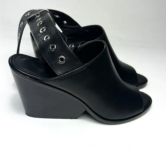 All Saints Open Toe Ankle Strap Heels