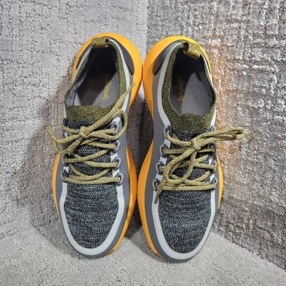 Allbirds Trail Runners SWT Men's Size 9.5 US Telluride Yellow Gray Hiking Shoes