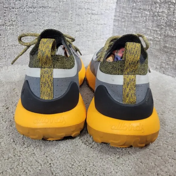 Allbirds Trail Runners SWT Men's Size 9.5 US Telluride Yellow Gray Hiking Shoes