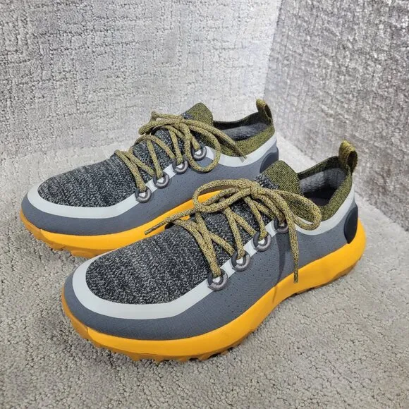 Allbirds Trail Runners SWT Men's Size 9.5 US Telluride Yellow Gray Hiking Shoes