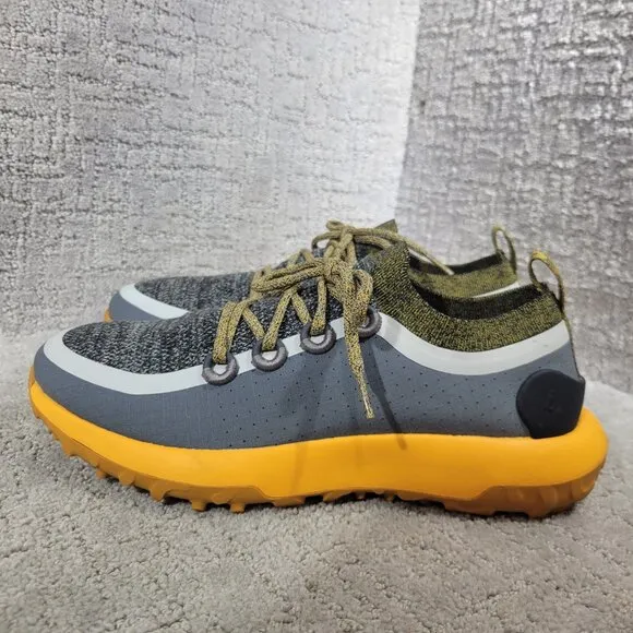 Allbirds Trail Runners SWT Men's Size 9.5 US Telluride Yellow Gray Hiking Shoes