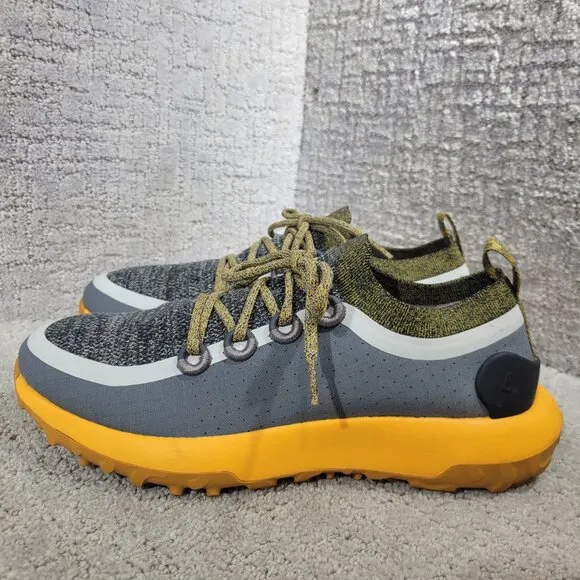 Allbirds Trail Runners SWT Men's Size 9.5 US Telluride Yellow Gray Hiking Shoes