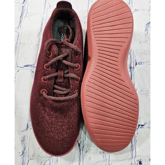 Allbirds Wool Runner Red Burgundy Running Shoes Sneakers MENS SIZE 10